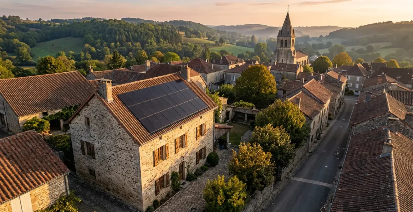 Installation de panneaux solaires sur toiture traditionnelle en zone classée ABF avec documents administratifs