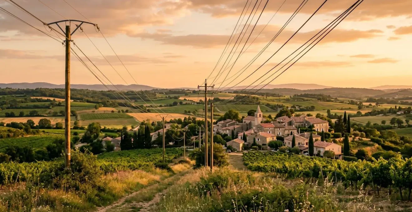 Infrastructure du réseau électrique unique géré par Enedis en France